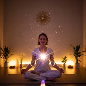 Spiritual awakening meditation and consciousness transformation journey