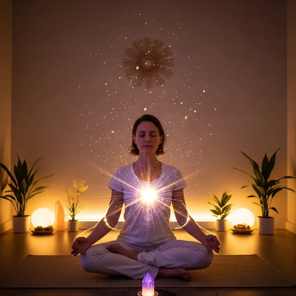 Spiritual awakening meditation and consciousness transformation journey