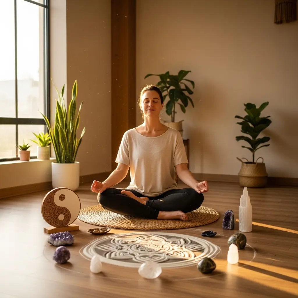Achieving spiritual harmony through mindful meditation and energy balance practices